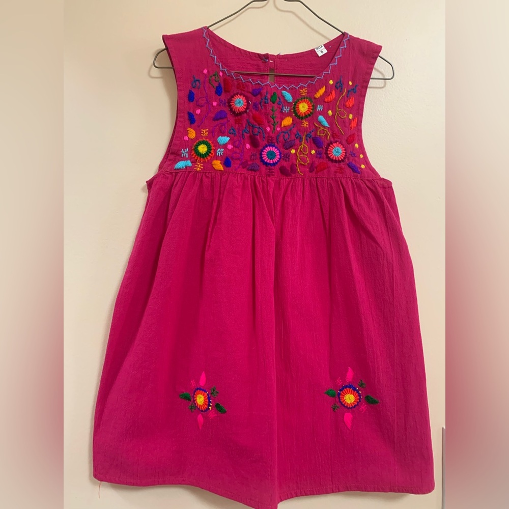 Boho Embroidered Girls Dress